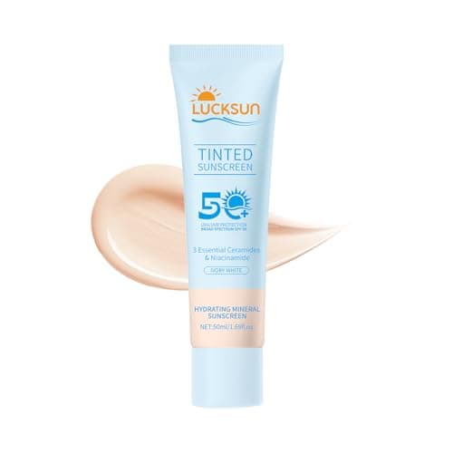 Image of Tinted Mineral Sunscreen SPF 50-2-in-1 Makeup & Sunscreen for Natural Glow, Broad Spectrum Protection + Skincare Benefits All Skin Types, Korean Skincare (50ml) (Number 2)