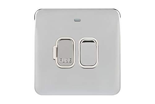 Image of Schneider Electric Lisse Screwless Deco GGBL5011WPC 13A Double Pole Switched Fused Connection Unit with LED Indicator WPC