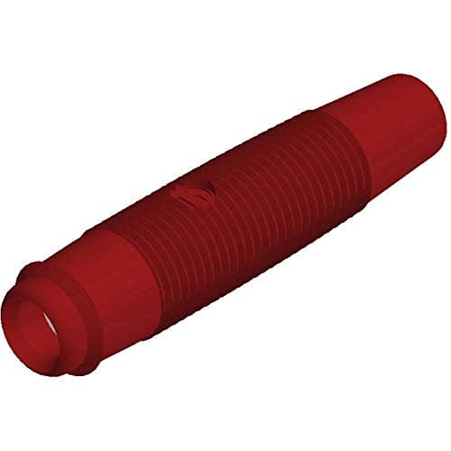 Image of SKS Hirschmann 931804101 KUN 30 Laboratory Socket Straight Pin Diameter 4 mm Red Pack of 3
