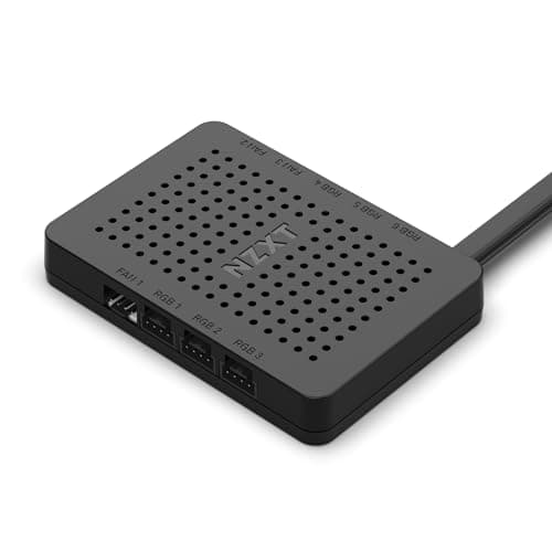 Image of NZXT RGB & Fan Controller - AC-CRFR0-B1-6 RGB lighting channels - 3 fan channels - background lighting customization - Black