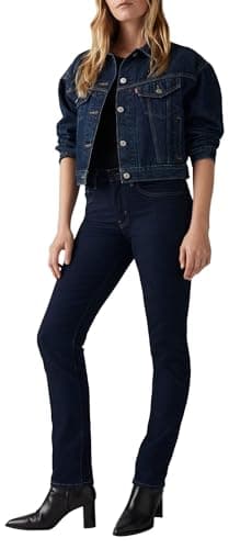 Image of Levi's Women's 724™ High Rise Straight Jeans, Blue Wave Rinse, 26W / 28L