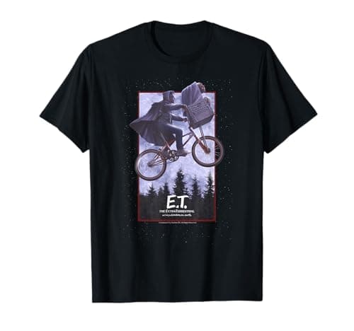 Image of E.T. The Extra-Terrestrial In His Adventure On Earth Poster T-Shirt