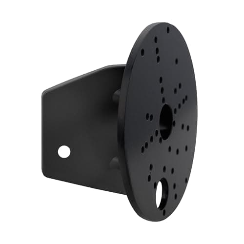 Image of Eglo Outdoor Spotlight Corner Mount, Bracket for Outdoor wall Lamps, Black Steel, Ø 11.2 cm