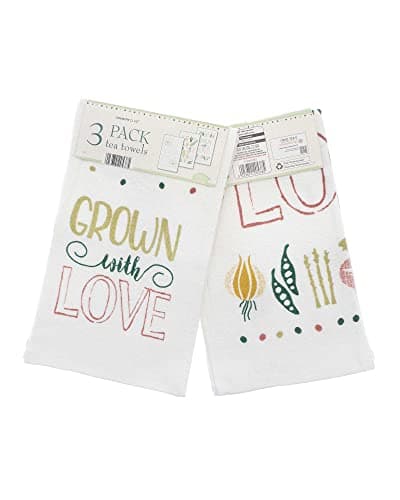 Image of COUNTRY CLUB Pack of 3 Tea Towels - 100% Cotton - 30+ Designs to choose from - Great Value Gift Idea Essential for any home (Grown With Love)