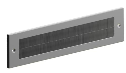 Image of Letter Box Cover Draught Excluder for Internal Use - Silver Finish
