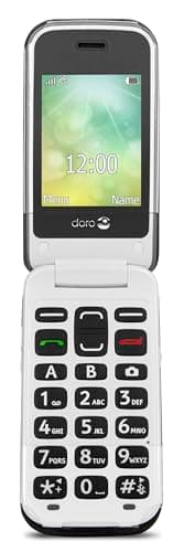 Image of Doro2424 Dual SIM Unlocked Basic Mobile Phone for Seniors with Large Colour Display, Big Buttons and Emergency Button (Black) UK and Irish Version