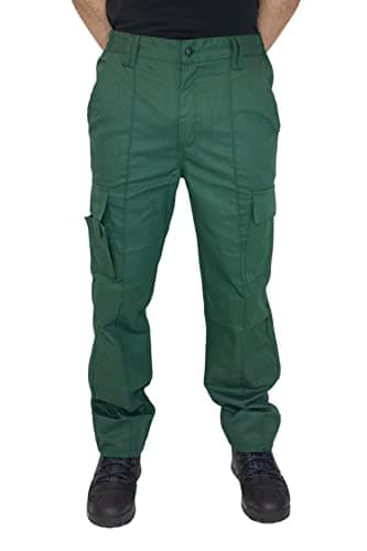 Image of Himalayan Bullet Men's Combat Multi-Pocket Work Trousers (Bottle Green, 28-33)