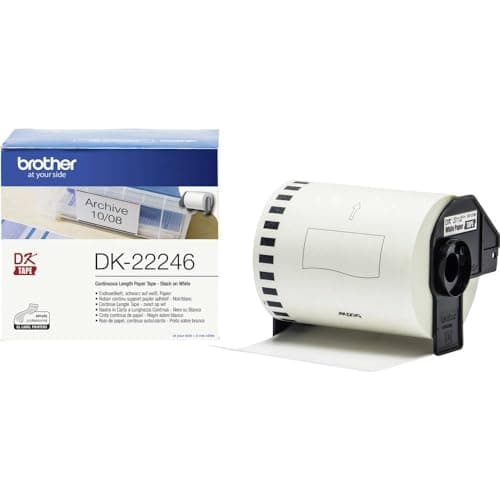 Image of Brother DK-22246 - Paper - black on white - Roll (10.3 cm x 30.48 m) 1 roll(s) continuous labels - for Brother QL-1050, QL-1060N, QL-1100