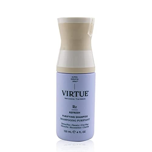 Image of Virtue Clarifying Detox Shampoo with Charcoal Powder | Removes Build-Up & Excess Oil | Sulphate-Free | 120 ml