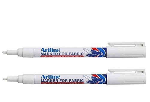 Image of Artline White Fabric Permanent Markers for Clothes (2 Markers)