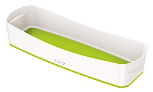Image of Leitz 52581054 MyBox Organiser Tray Long, Storage, Waterproof, White/Green