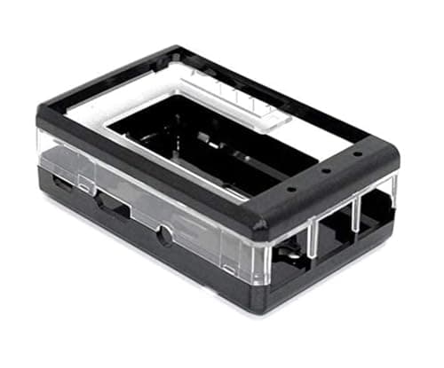 Image of SB Components Premium Case for Raspberry Pi 3 B+, 3, 2B and 3.2" TFT LCD Protective Raspberry Pi & LCD Case Cover - Black