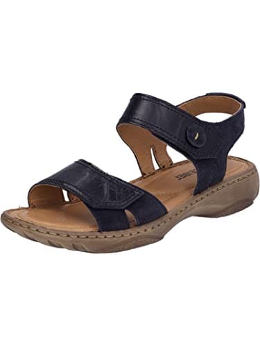 Image of Josef Seibel Women Strappy Sandals Debra 58, Ladies Sandals,Width G (Regular),Summer Shoe,Summer Sandal,Comfortable,Flat,Blue (Ocean),38 EU / 5 UK