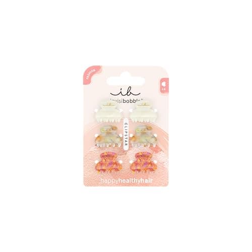 Image of invisibobble CLIPSTAR Love Letter XS 6-Pack, Elegant Mini Hair Clips for Women & Girls, Neutral Colors, Cute Hair Accessories, Fashionable Claw Clips for All Hair Types
