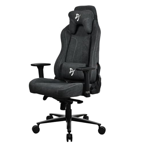 Image of Arozzi Vernazza Gaming Chair Soft Fabric Dark Grey