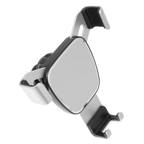 Image of COHEALI Phone Holder Car Mount with Matte Texture Direction Adjustment Silver Abs Aluminium Alloy Silicone Cushion for Vehicle Dashboard