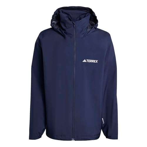 Image of adidas Men's Terrex Multi Essentials 2 Layer Rain Jacket, legend ink, XL