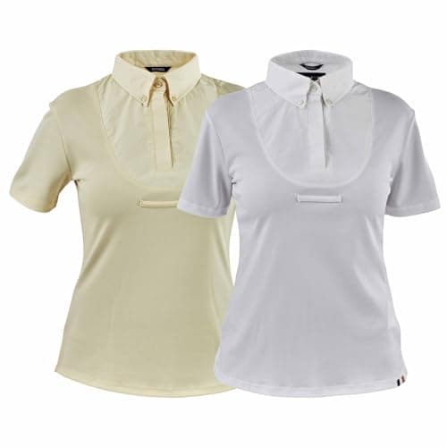 Image of Shires Aubrion Short Sleeve Tie Shirts Medium White