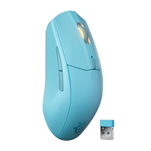 Image of SteelSeries Rival 3 Wireless Gen 2 Gaming Mouse - 2.4GHz and Bluetooth - 18000 DPI TrueMove Air Optical Sensor - 60 Million Click Durability - Light-Weight - 100% PTFE Feet - Aqua