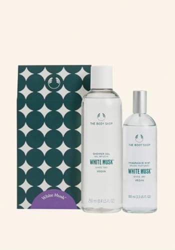 Image of The Body Shop White Musk® Gift Set with Body Mist 100ml and Shower Gel 250ml, 2 Piece Duo Pack
