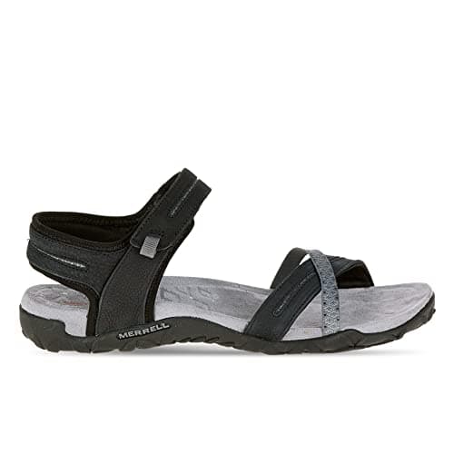 Image of Merrell Terran Cross II, Women's Hook and Loop Sandals, Black (Black), 4 UK (37 EU)