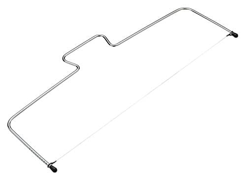 Image of KitchenCraft Sweetly Does It Cake Slicer, Leveller, Layer Cutter Wire, Carbon Steel Baking Accessory, 4 cm, Silver