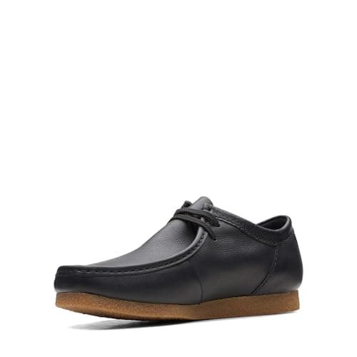 Image of Clarks Men's Shacre Ii Run Oxford, Black Leather, 8 UK