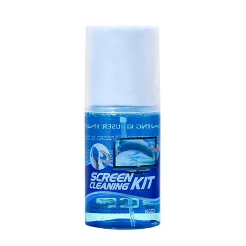 Image of Screen Cleaner Spray Kit - Monitor Cleaning Solution, Laptop Display Polish | Streak Free Spray With 200ml Bottle, Microfiber Cloth For TVs, Tablets, Desktops, Smartphones, And Glass Panels