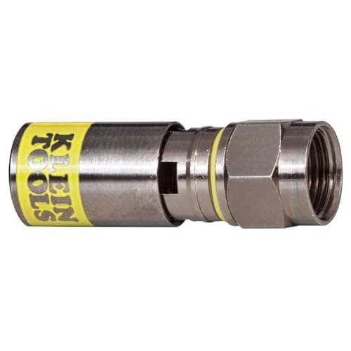 Image of KLEIN TOOLS F-Connector For RG6/6Q Coax Cable, Universal RG6 Compression Connector VDV812-606