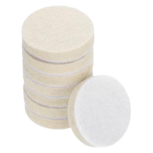 Image of sourcing map 2-Inch Wool Felt Polishing Pad, Buffing Wheels Polish Pad, Flocking Hook & Loop Back for Random Orbital Sander 8Pcs
