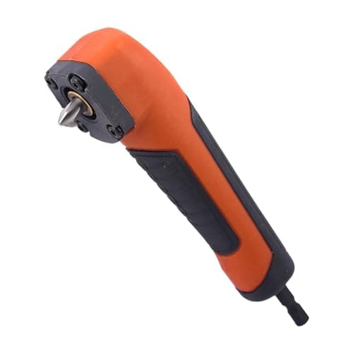Image of Right Angle Drill Bit Corner Adapter, Right Angle Impact Driver for 18V Electric Screwdriver Repair 90 Degree Corner Device ABS Handle Electric Screwdriver Socket Holder Drill Attachment(Orange)