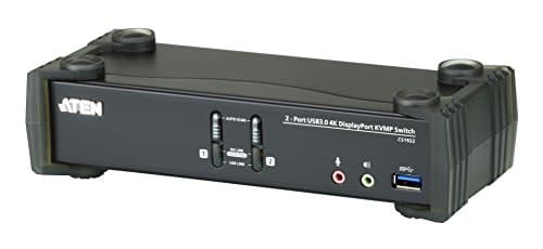 Image of ATEN CS1922 2-Port USB 3.0 4K DisplayPort KVMP Switch (Cables included)