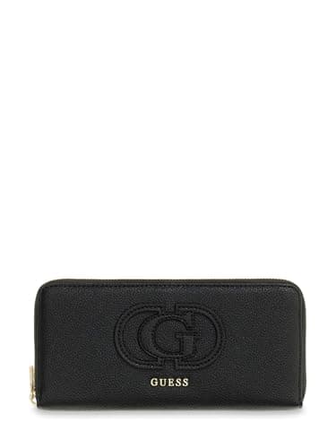 Image of GUESS Purse Isola SLG Zip Around Wallet Black