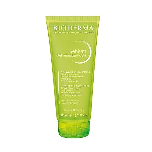 Image of Bioderma Sébium Active Foaming Gel - Intensely Purifying, Cleansing & Hydrating Acne Face Wash to Protect Acne Prone, Oily & Combination Skin, 200ml