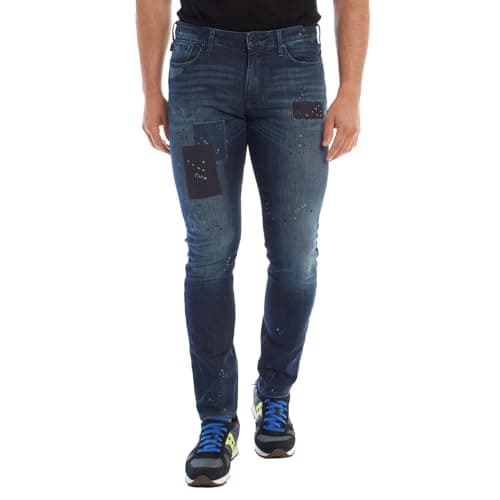 Image of Emporio Armani - Mens 5-Pocket Jeans, 31, Denim Blue