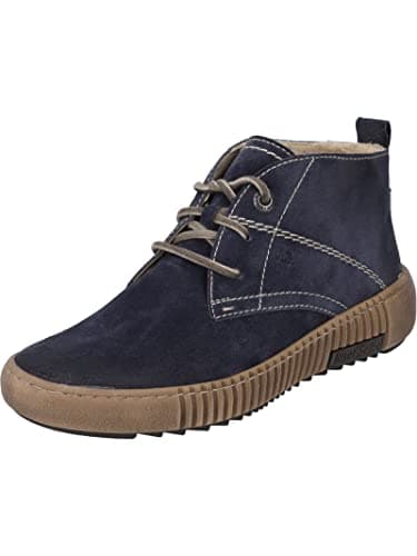 Image of Josef Seibel Women Lace-up Ankle Boot Maren 02, Ladies Ankle Boots,Width G (Regular),Removable Insole,Winter Boot,Blue (Ocean),37 EU / 4 UK