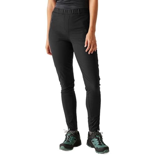 Image of Regatta Womens Pentre Stretch II Walking Trousers UV Protection Water Repellent Winter Hiking Black