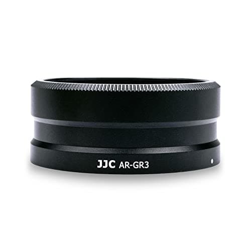 Image of JJC Lens Adapter GA-1 for RICOH GW-4 Wide Conversion Lens on RICOH GR III camera - Replaces RIC. GA-1 Lens Adapter, 49mm filter compatible