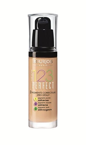 Image of 2 x Bourjois Paris 123 Perfect Foundation 30ml New & - 55 Dark Beige