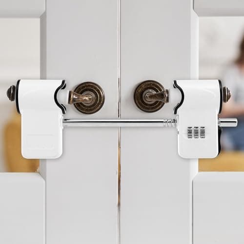 Image of Patio Door Security Lock, High Security Patio Door Locks with Digital Combination Lock for French Double Doors