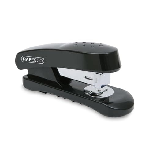 Image of Rapesco R53800B1 Snapper Half-Strip Stapler, 20 Sheet Capacity, Black