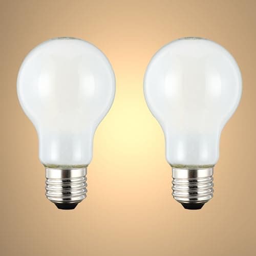 Image of TEKLED® A60 GLS DIMMABLE Filament LED Bulbs | E27 Edison Screw | A19 Energy Saving 6.5W Light White Glass Bulb 60W Incandescent Bulb Equivalent | 4000K 885LM | 2-Pack | Cool White