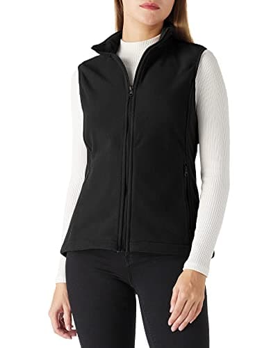 Image of Outdoor Ventures Women's Fleece Vest, Polar Zipper Vest Outerwear Ladies Soft Sleeveless Coat Gilet with Pockets for Fall & Winter(Black,L)