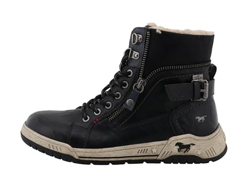 Image of Mustang Women's Ankle Boots Sporty Outdoor Shoe 15M0092001, black, 6 UK