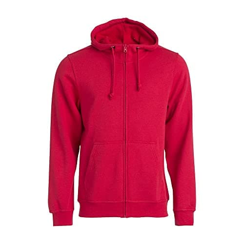 Image of CliQue Mens Basic Full Zip Hoodie (L) (Red)