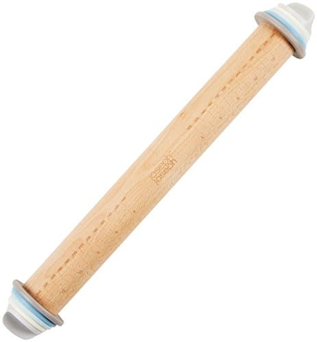 Image of Joseph Joseph 20036 Adjustable Rolling Pin - Pastel, 13.6" x 1.75" x 1.75"