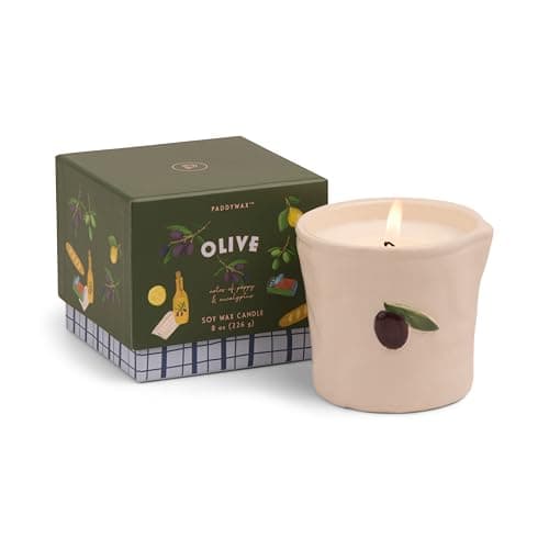 Image of Paddywax Bistro Range Ceramic Candle - Olive