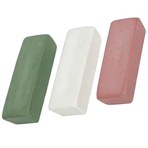 Image of 3 Pack Buffing Polishing Cutting Compounds Kit, 30g Each, Universal Polishing Paste, 3 Colours for Appearance Distinction Only, No Grit Difference, for Wood Plastic Stainless Steel Brass