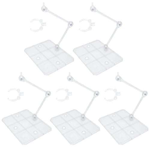 Image of Morisho Plastic Model Figure Stand 3mm Axis Action Base Display Stand Bandai 1/144 Gunpla Compatible 5pcs