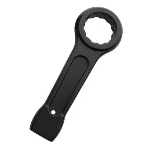 Image of LEPEVNEY Slogging Box End Striking Ring Wrench Metric Slugging Flat Single Ring Spanner 46mm